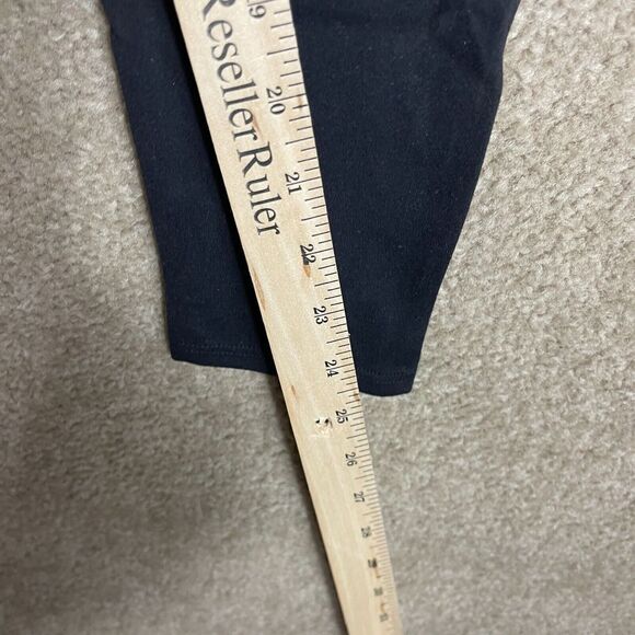 American Giant Crop Power Leggings Womens Size 4 Black Performance Side Pocket - Picture 7 of 11